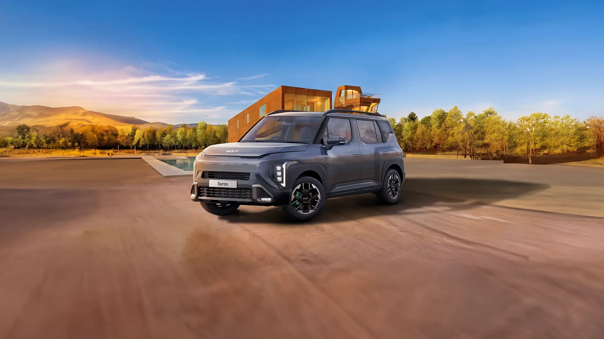 Presenting The 2026 Kia Syros. Made for your world. And everyone in it.